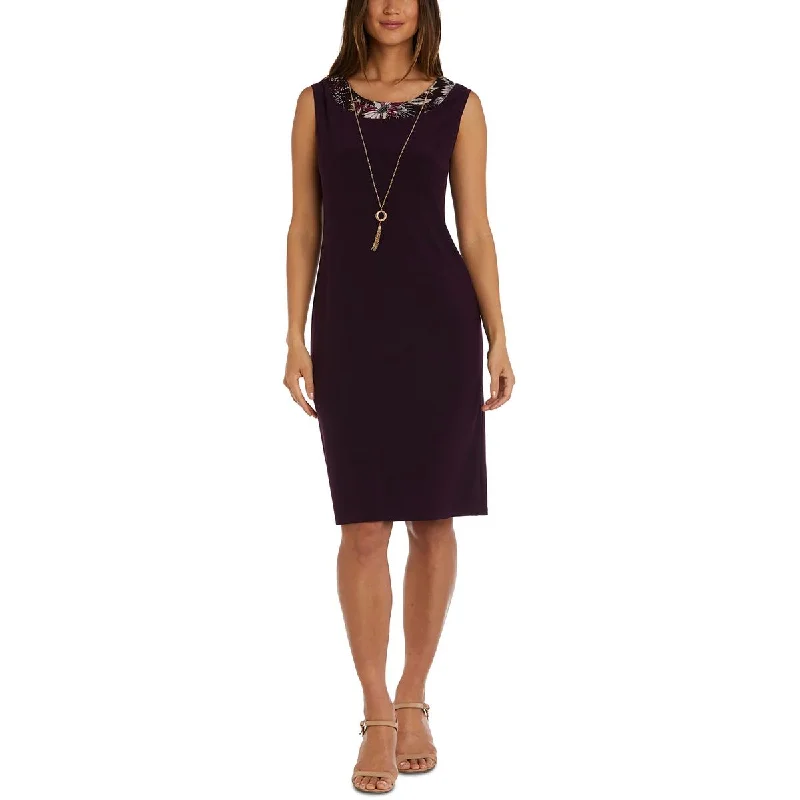 Sleeveless Dress VintageR&M Richards Womens Jersey Sleeveless Sheath Dress