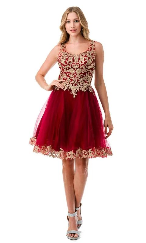 ready-to-wear party dressesTrevi Collection S2738J - A-Line Homecoming Dress