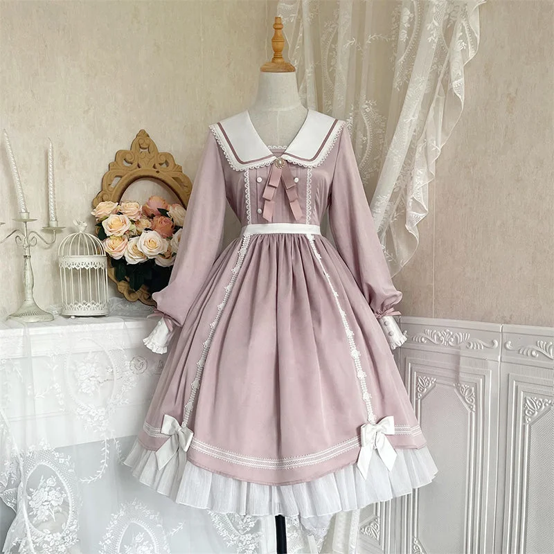 Formal Long Sleeves DressYour Princess~Princess Lolita Long Sleeve Pink Dress