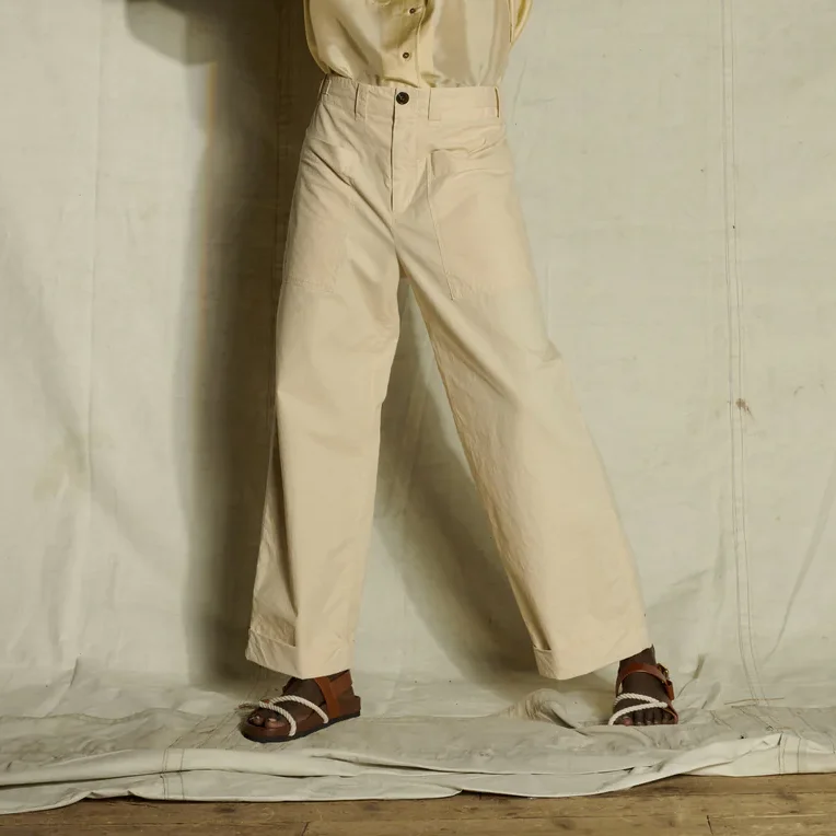 women's cotton pantsThabor Pants (Cream)