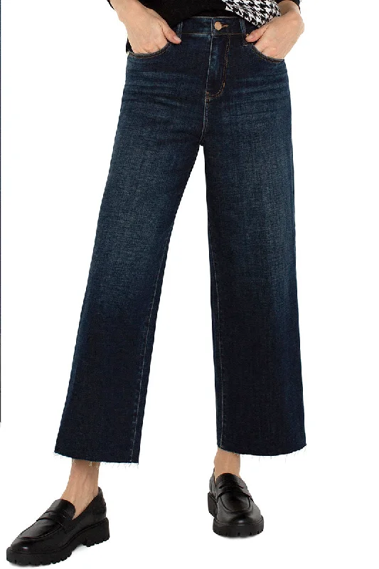 women's straight-leg pantsLiverpool Stride High Rise Wide Cut Crop