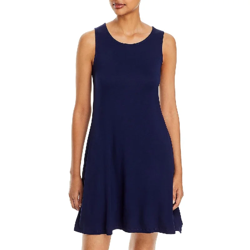 Sleeveless Dress In VelvetCupio Womens Crew Neck Sleeveless Shift Dress