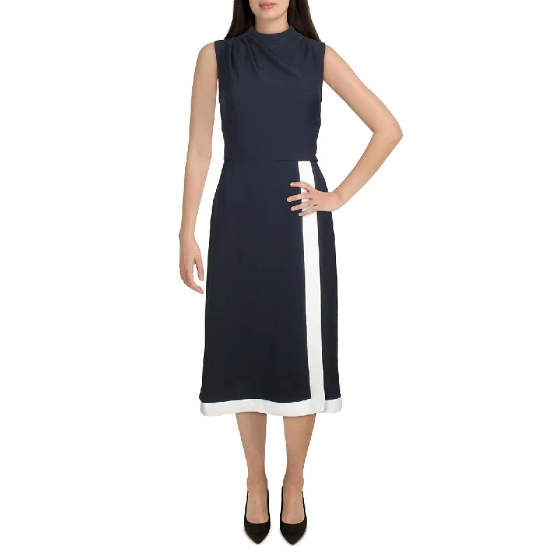 Sleeveless Dress With Zip-Up BackLauren Ralph Lauren Womens Sleeveless Knee-Length Wear to Work Dress