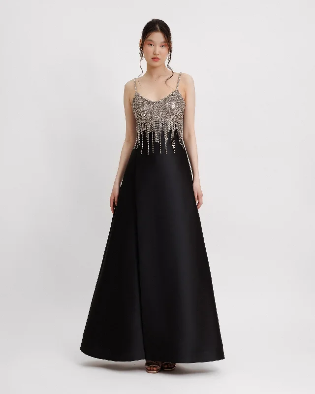 maxi dresses for springBeaded Tassels Long Dress