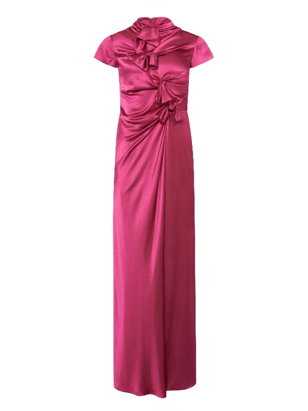 maxi dresses for winter (with tights)Kelly Long Dress in Pink Flambé