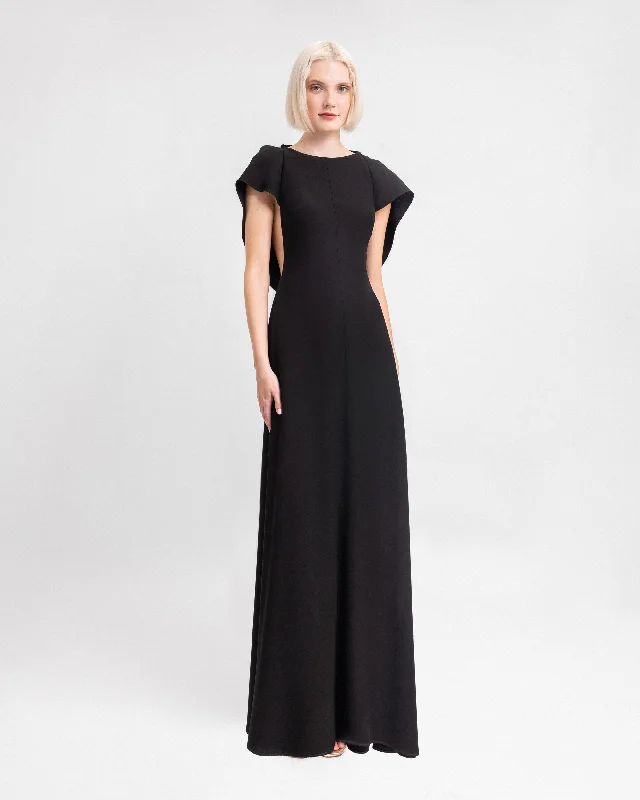 maxi dresses for cocktail partiesBack Cut-Out Long Dress