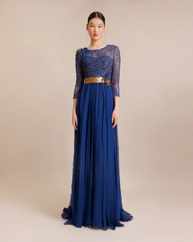 maxi dresses for tall womenLong Dress With An Embellished Belt