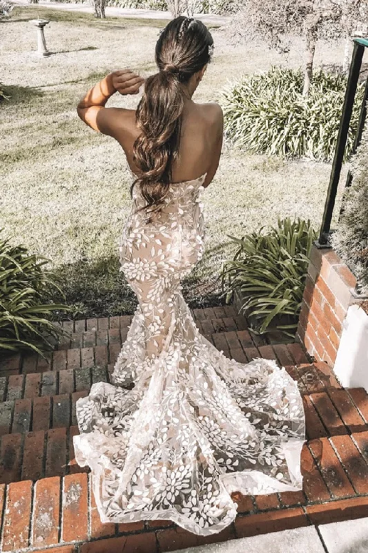 corset prom dressesGlamorous Mermaid Sweetheart Sleeveless Tulle Long Prom Dresses With Appliques gh2490