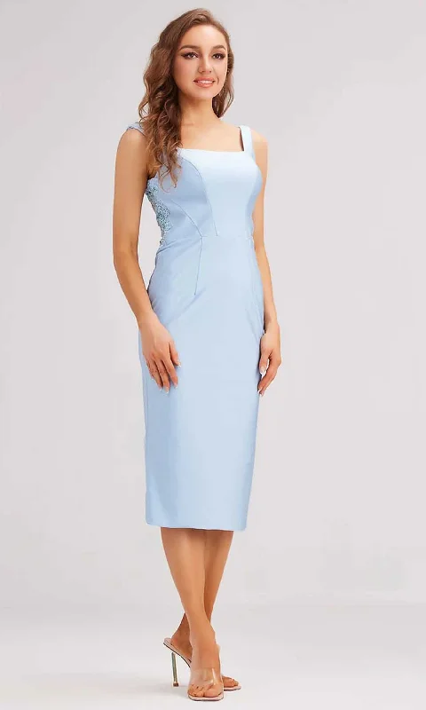 Sleeveless Dress MidiJ'Adore Dresses J23067 - Sleeveless Knee-Length Dress