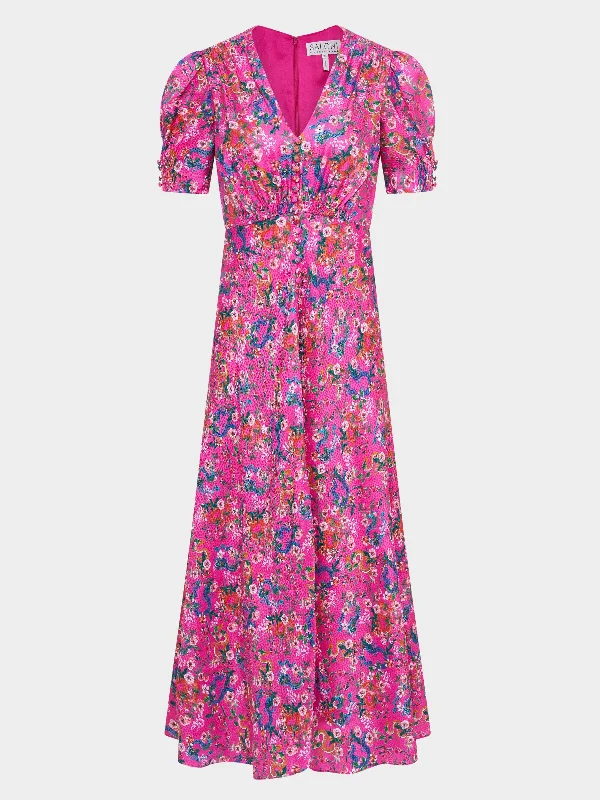 maxi dresses for outdoor weddingsLea Long Dress in Blossom Hidden Dragon