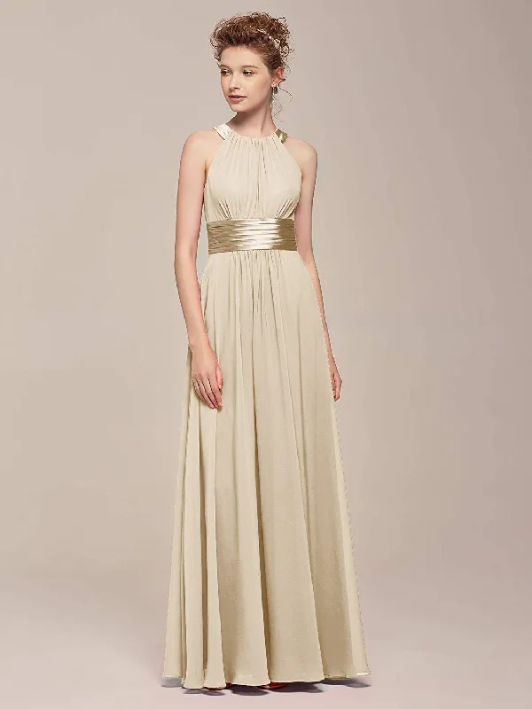 chiffon maxi dressesSleeveless Long Dress