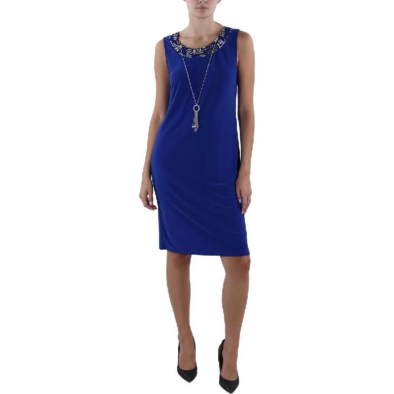 Sleeveless Dress ElegantR&M Richards Womens Sleeveless Office Wear To Work Dress