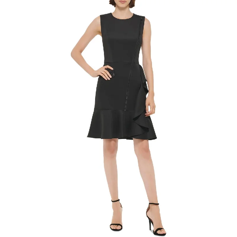 Sleeveless Dress FashionDKNY Womens Knit Sleeveless Fit & Flare Dress