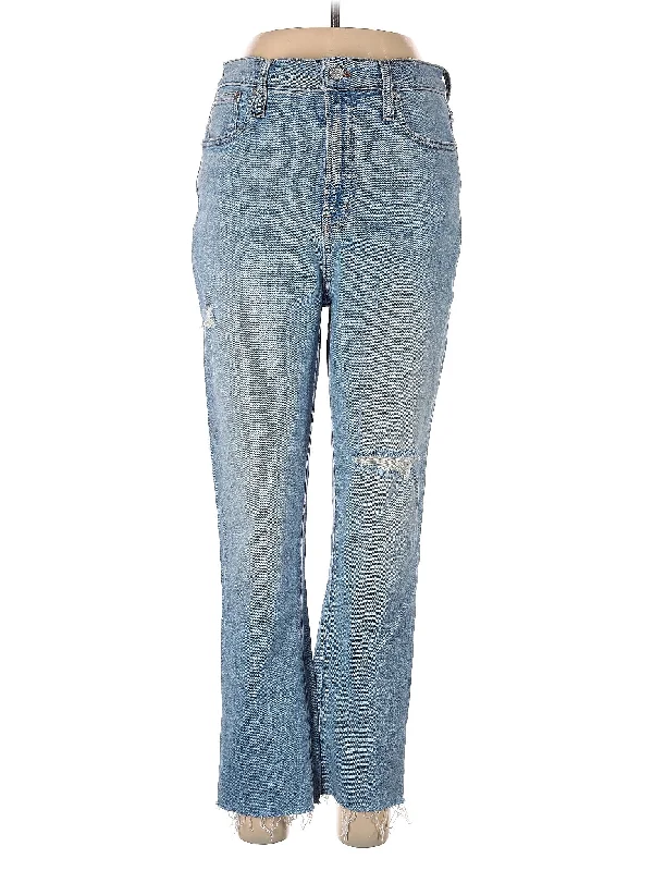 women's denim jeans for a glamorous eveningMid-Rise Bootleg Jeans in Light Wash