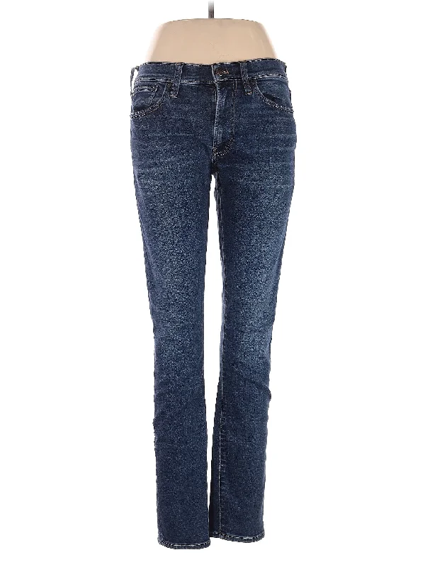 women's denim jeans for a flattering silhouetteHigh-Rise Straight-leg Jeans in Dark Wash