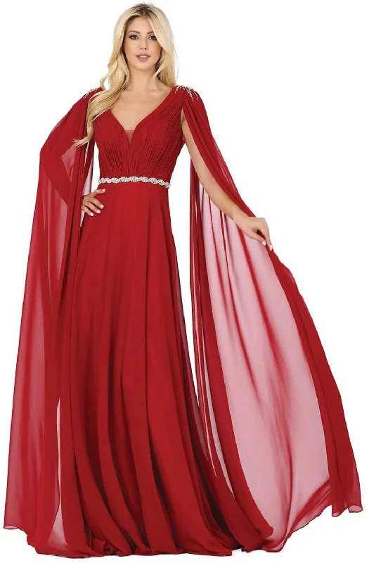 Formal Dress for Horse RacesDancing Queen - 2991 Embellished Plunging V-neck A-line Gown