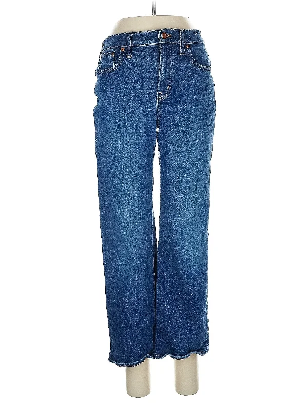 women's denim jeans for travelHigh-Rise Wide-leg Jeans in Medium Wash