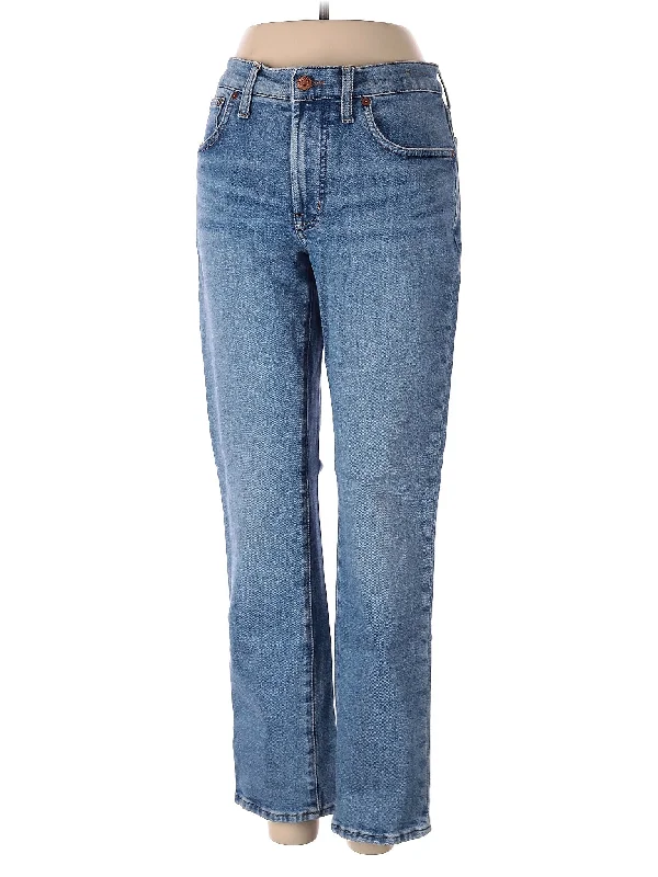 women's denim jeans for a comfortable fitMid-Rise Straight-leg Jeans in Light Wash