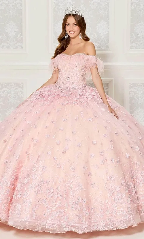 Formal Dress for Urban ThemesPrincesa by Ariana Vara PR30115 - Feather Off Shoulder Ballgown