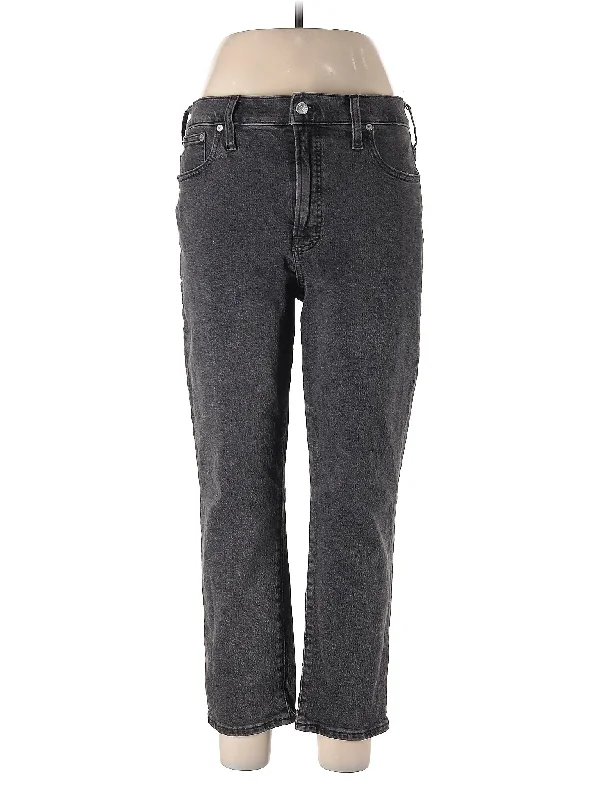 women's denim jeans with stretch fabricHigh-Rise Straight-leg Jeans