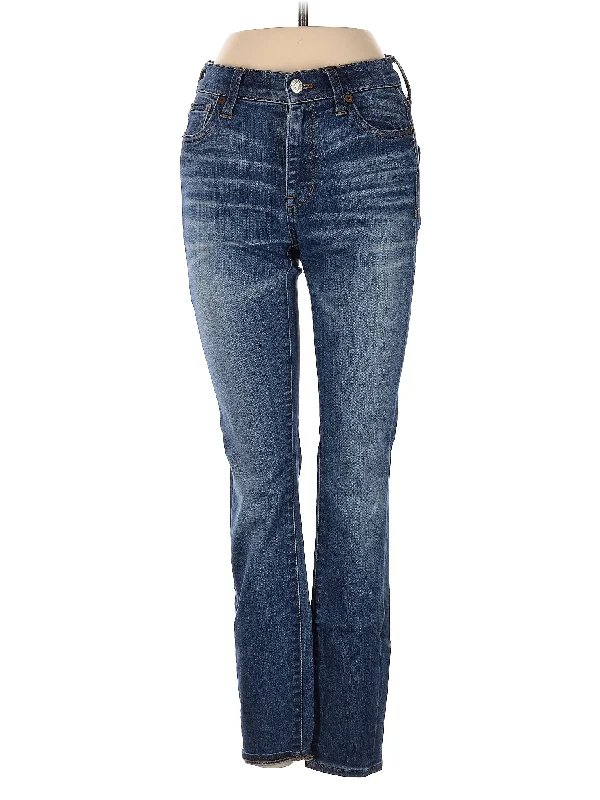 women's denim jeans for athletic bodiesMid-Rise Bootleg Jeans in Medium Wash