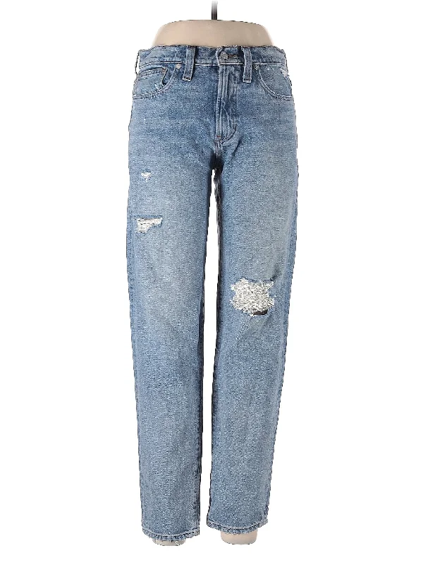 women's ripped denim jeansMid-Rise Boyjeans Jeans