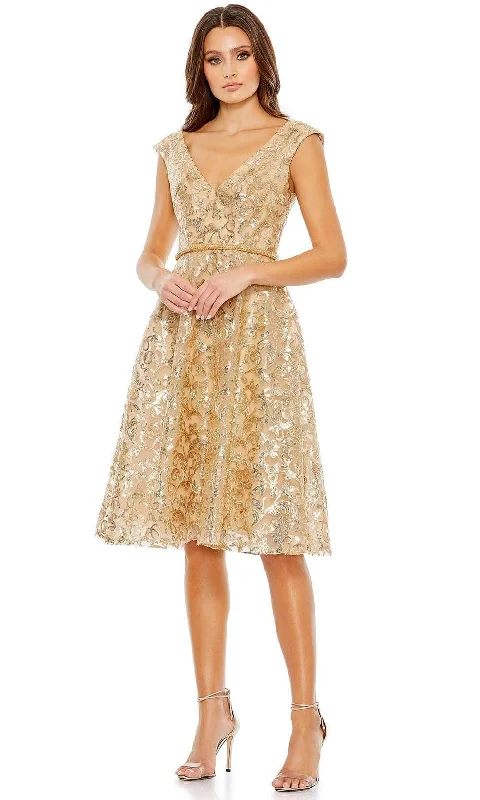 Formal Dress for Charity BallsMac Duggal 68012 - Cap Sleeved Formal Dress