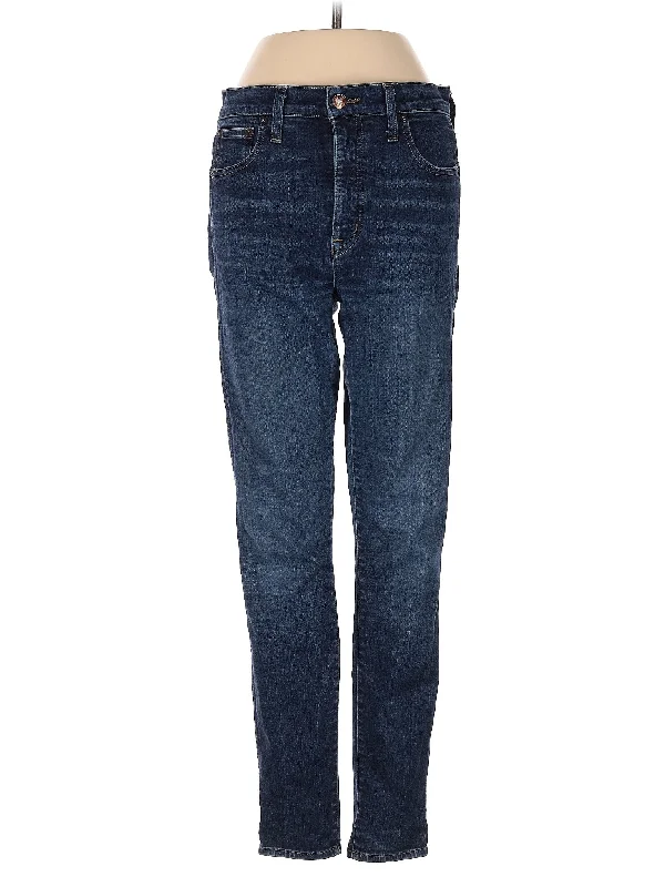 women's cropped denim jeansMid-Rise Skinny Jeans in Dark Wash