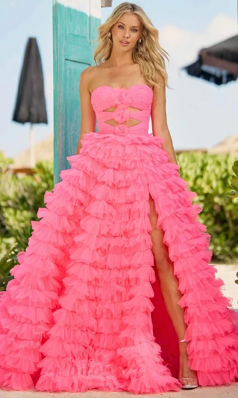 Formal Dress for WeddingsSherri Hill 56067 - Rosette Sweetheart Gown