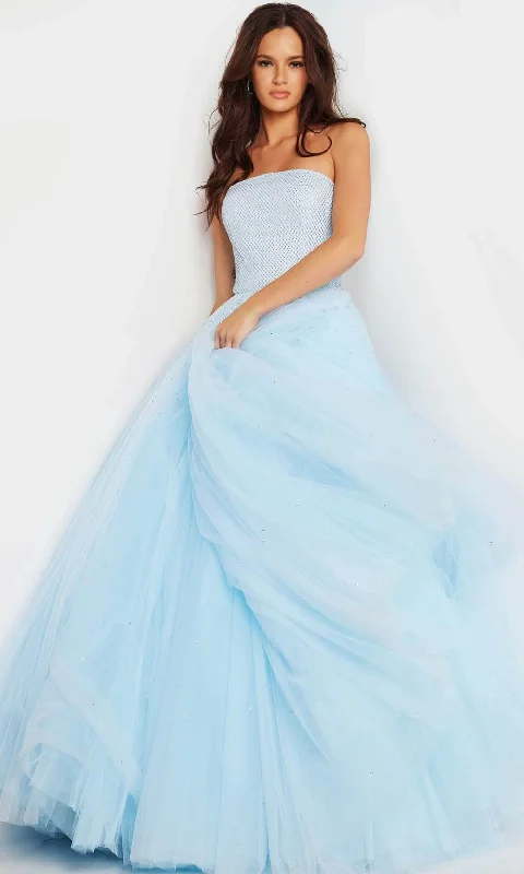 Formal Dress for Talent ShowsJovani 25991 - Straight Across Ballgown