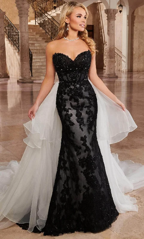 Formal Dress for Church WeddingsRachel Allan Bridal RB5022 - Three-Tiered Train Sweetheart Gown