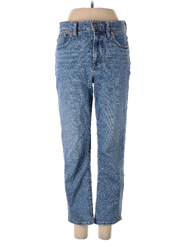 women's denim jeans with frayed edgesMid-Rise Boyjeans Jeans in Medium Wash