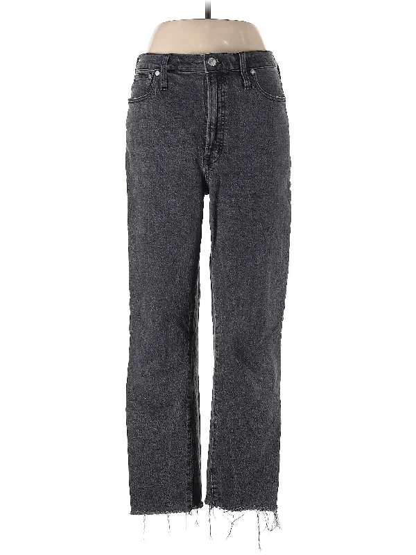 women's denim jeans with sequinsMid-Rise Straight-leg Jeans