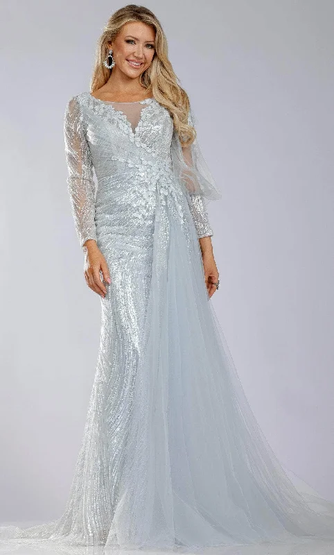 Formal Dress for Literary AwardsTerani Couture 231M0490 - Tulle Sequined Mother of the Bride Gown