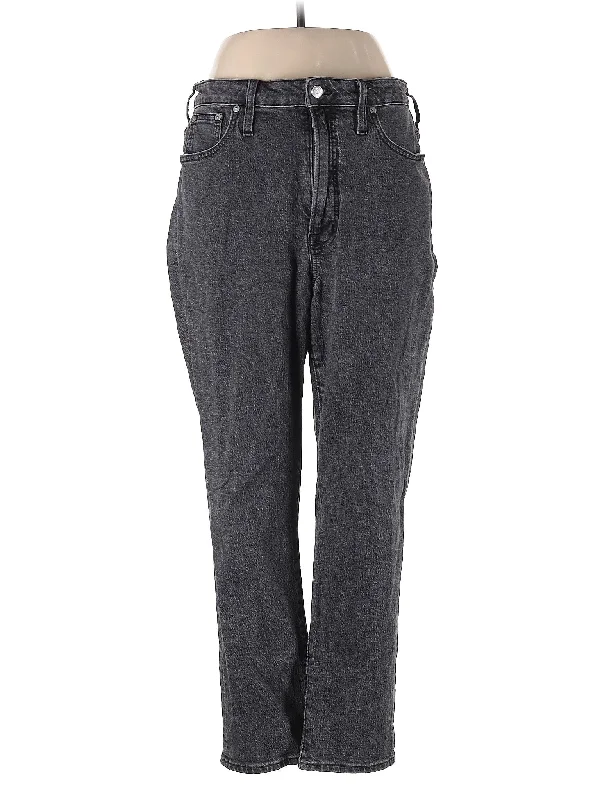 women's denim jeans with functional pocketsMid-Rise Straight-leg Jeans