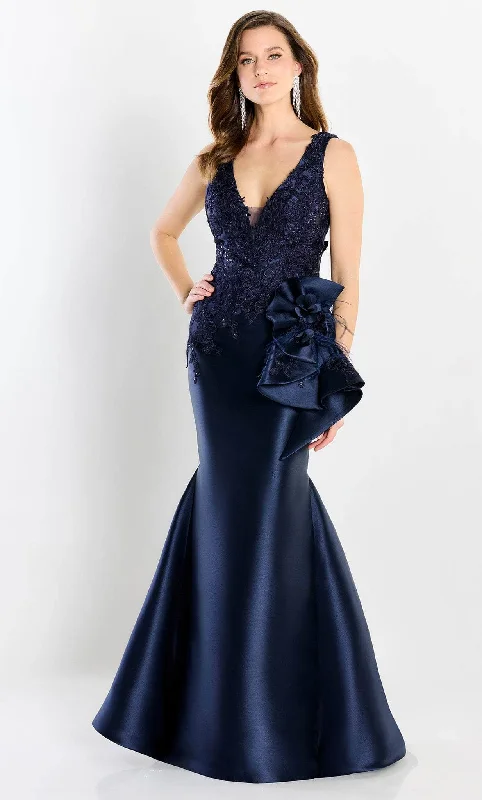 ELEGANT Formal Dress DesignsMontage by Mon Cheri M2206 - Satin Embroidered Mermaid Gown