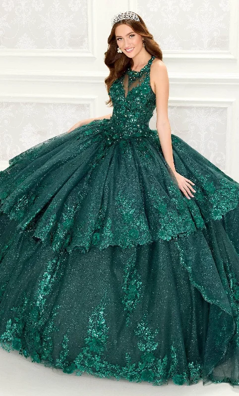 Formal Dress for Academic AwardsPrincesa by Ariana Vara PR30082 - Floral Halter Ballgown