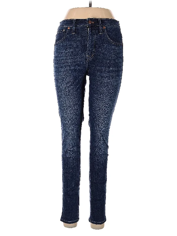 women's capri denim jeansHigh-Rise Skinny Jeans in Dark Wash