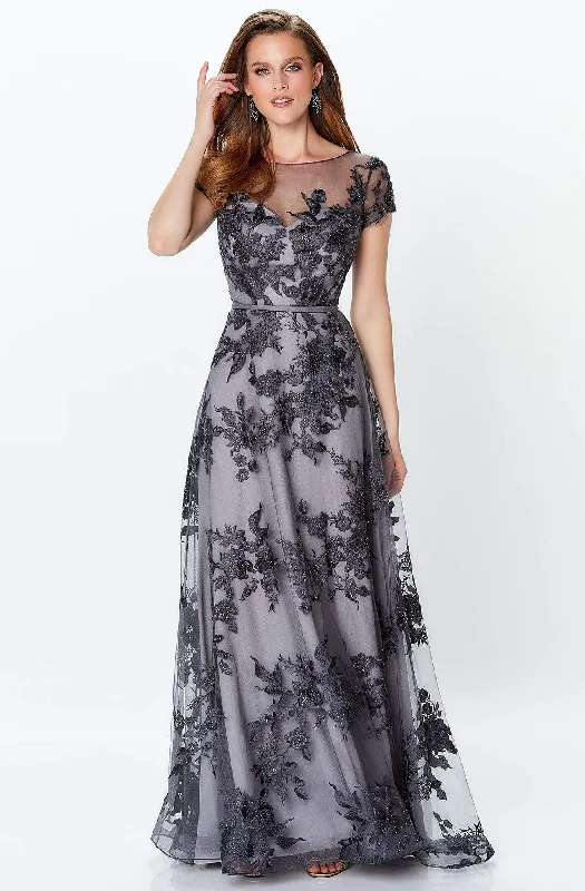 Classic Formal Dress StylesMontage by Mon Cheri - 119945W Embroidered Floral ALine Gown