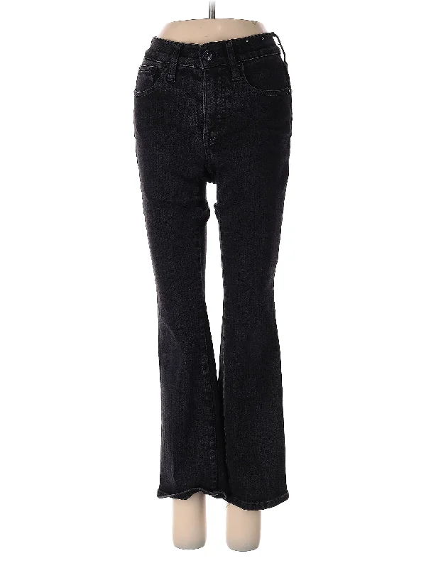 women's denim jeans for hourglass figuresHigh-Rise Bootleg Jeans in Dark Wash