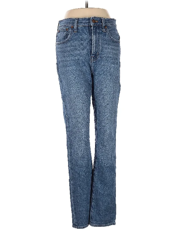 women's flare denim jeansHigh-Rise Bootleg Jeans in Medium Wash