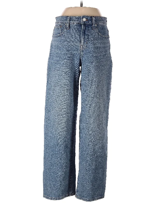 women's denim jeans with pocketsHigh-Rise Wide-leg Jeans in Light Wash