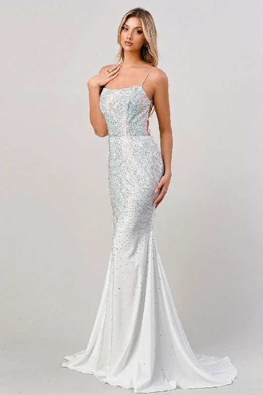 Formal Dress for Historical ReenactmentsCinderella Divine CD0179 - Fully Beaded Long Gown