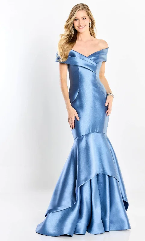 Formal Dress for Black Tie EventsMontage by Mon Cheri M2207 - Off Shoulder Satin Mermaid Gown