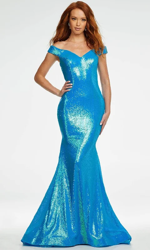 Formal Dress for Indoor WeddingsAshley Lauren - 11107 Crisscross Back Sequin Gown