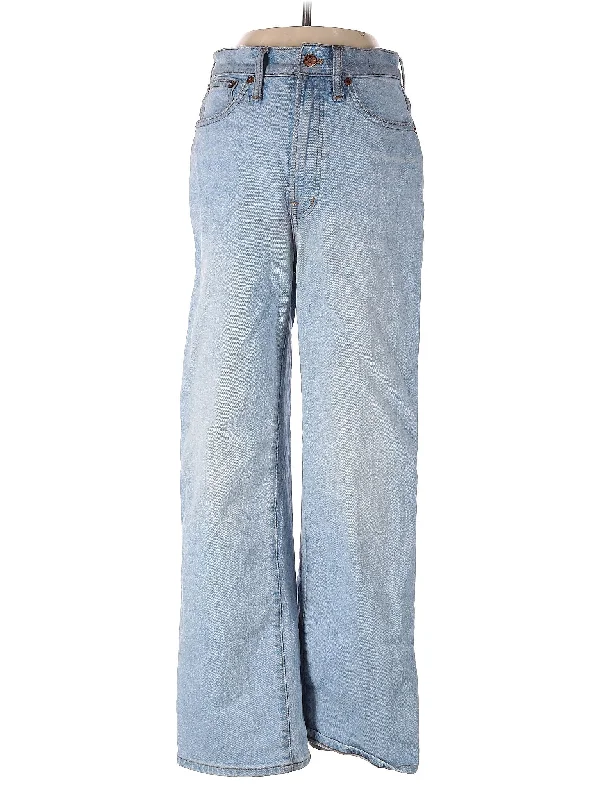 women's relaxed-fit denim jeansMid-Rise Wide-leg Jeans in Light Wash