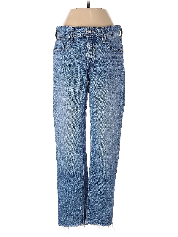 women's denim jeans with zipper-fly closureMid-Rise Boyjeans Jeans in Medium Wash