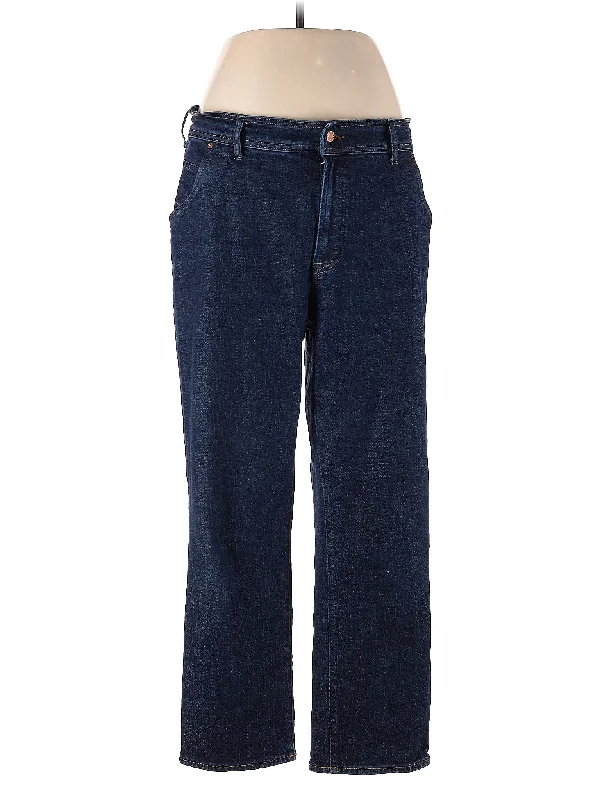 women's slim-fit denim jeansLow-Rise Wide-leg Jeans in Dark Wash