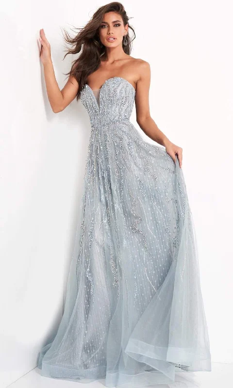 Formal Dress for Theme Park EventsJovani - 04633 Strapless Sweetheart Beaded A-Line Gown