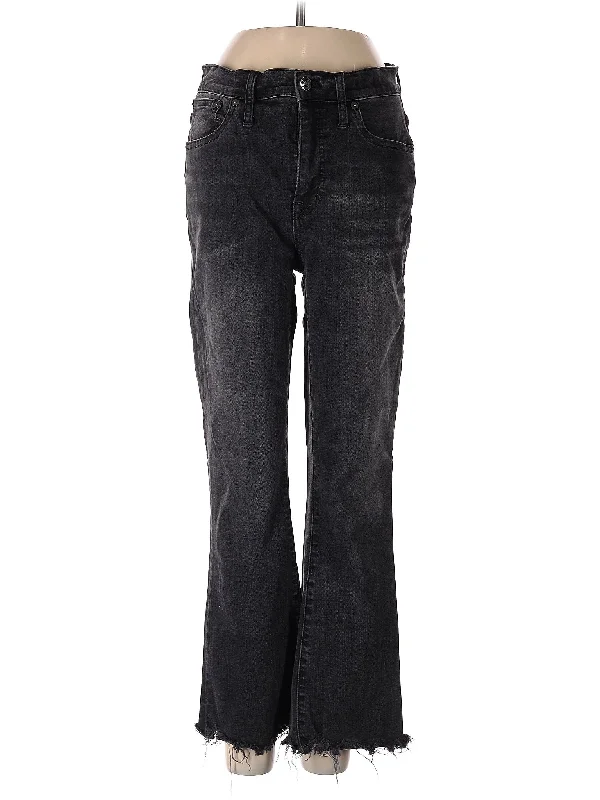 women's denim jeans with sequinsHigh-Rise Bootleg Jeans in Dark Wash